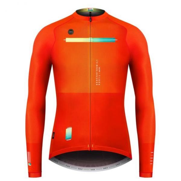 Maillot Cyclisme Homme INBIKE Manches Longues - Respirant, Dos Maille - Tissu Doux - 3 Poches Arrière