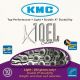 KMC Chaine X10 EL 10 Vitesses Argent
