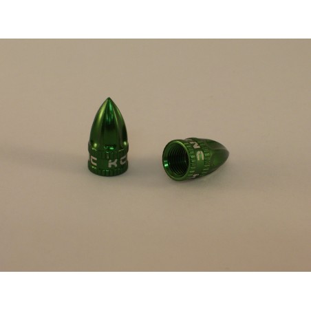 KCNC Bouchons de Valve Schrader Vert
