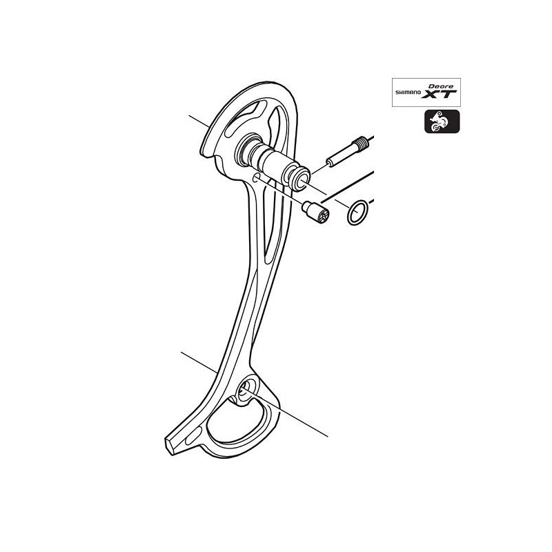 SHIMANO screed exterior XT M772 9v