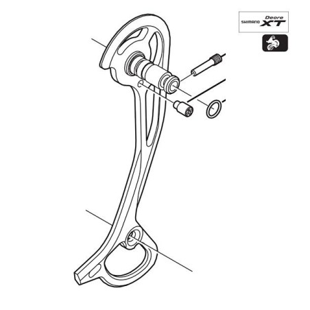 SHIMANO screed exterior XT M772 9v