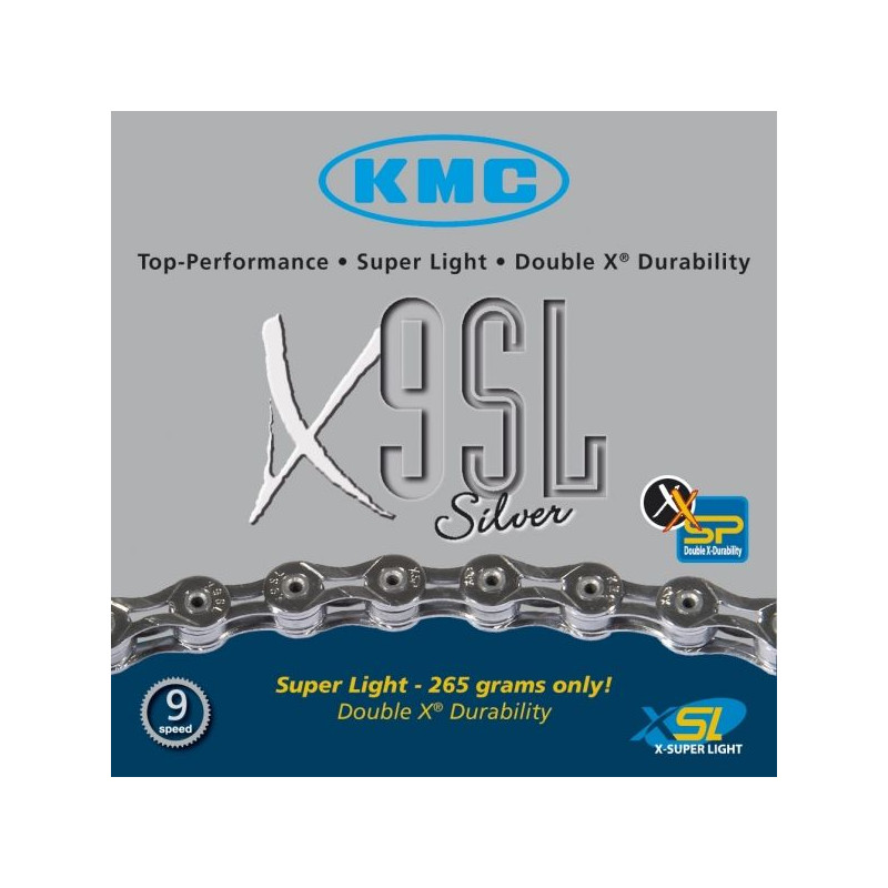 KMC Chaine X9 SL 9v Argent