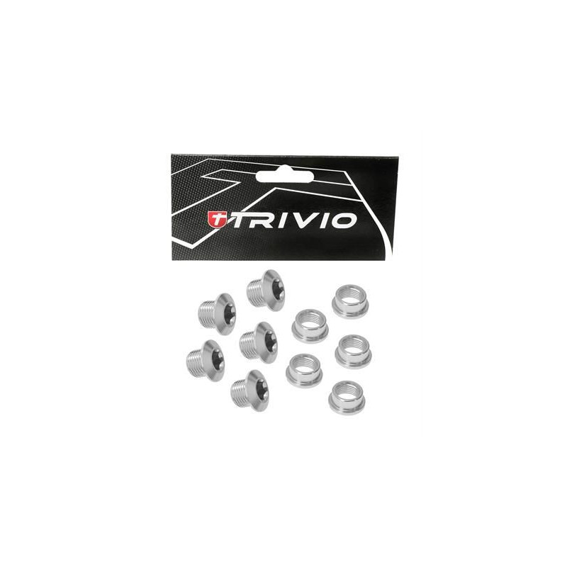 TRIVIO Kit de vis pour plateaux Route 9.9X7.05