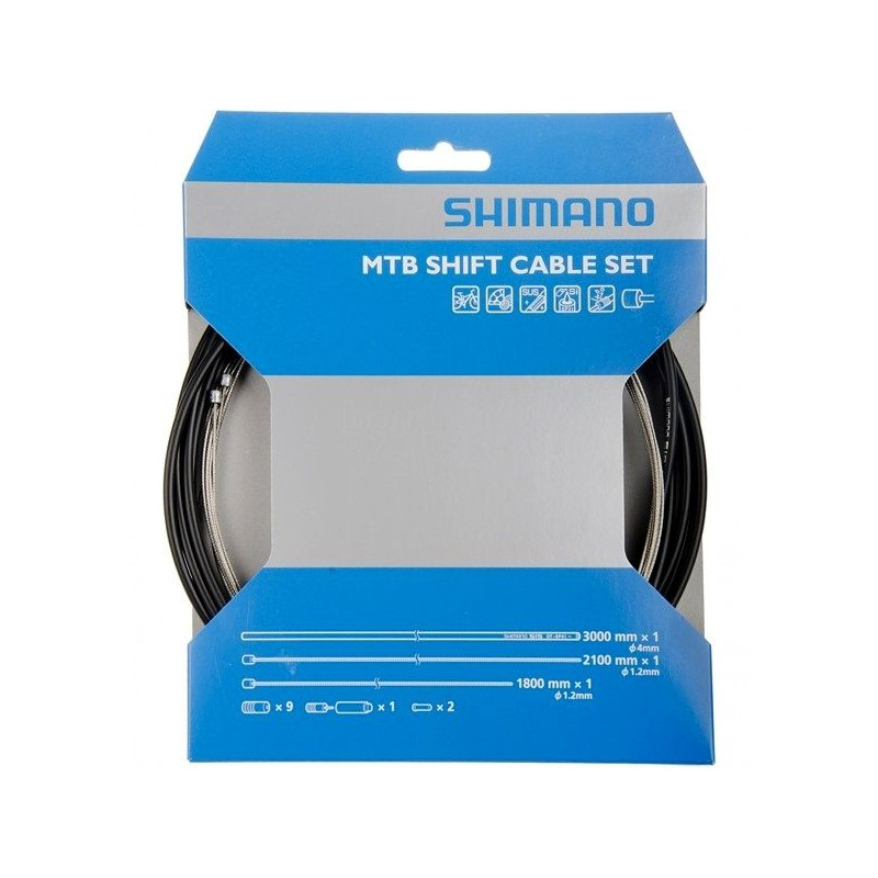 SHIMANO Kit Cables et Gaines Derailleurs Noir