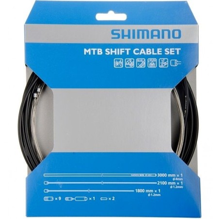 SHIMANO Kit Cables et Gaines Derailleurs Noir