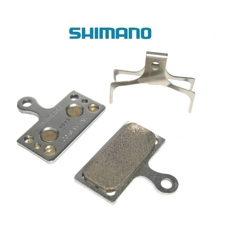 SHIMANO Plaquettes de Freins à Disques G04S Metalliques