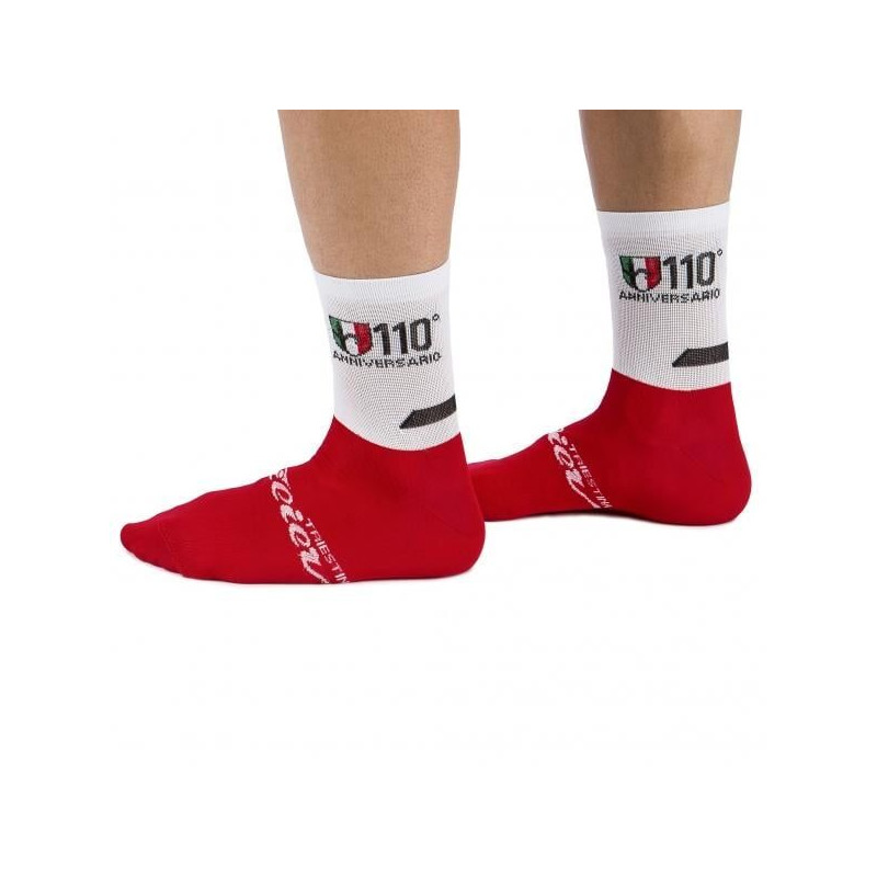 WILIER Chaussettes 110° Blanc / Rouge 2017