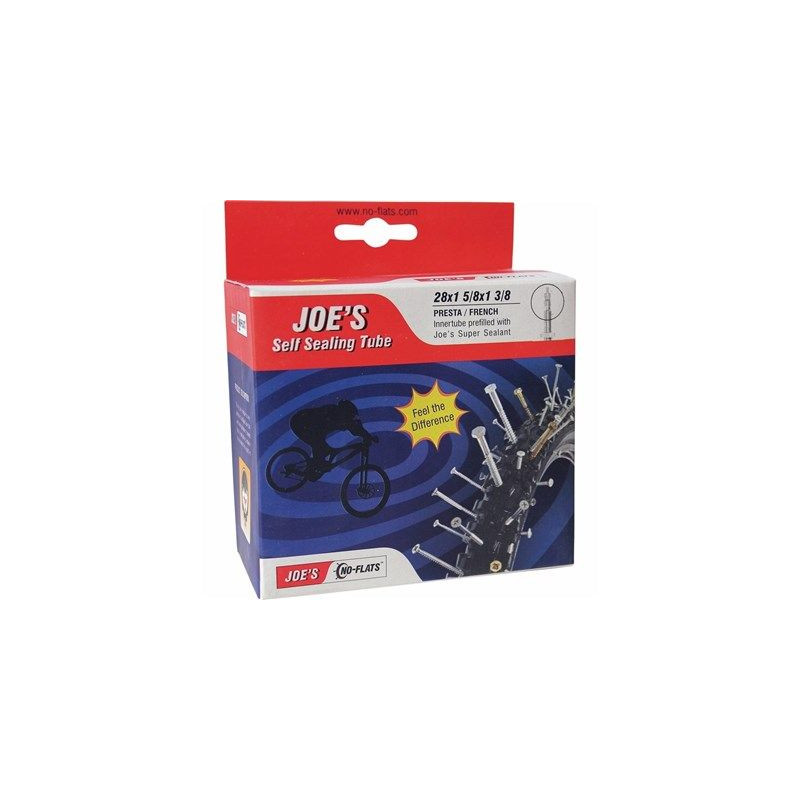 NO FLATS Joe's Chambre a air Latex Anti Crevaison Route 700x28-37 Presta