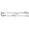 SAPIM Rayon CX Ray 219mm Plat Coudé Noir