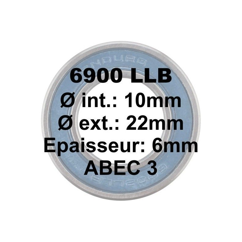 ENDURO Roulement 6900 LLB C-3