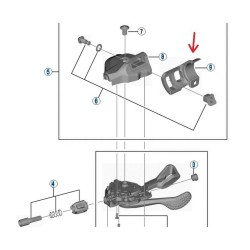 SHIMANO Corps de Manette Droit XT M8000