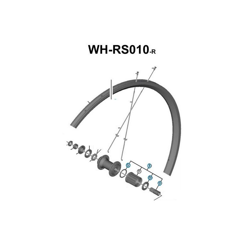 SHIMANO Corps de Roue Libre WH-RS010R 10/11v
