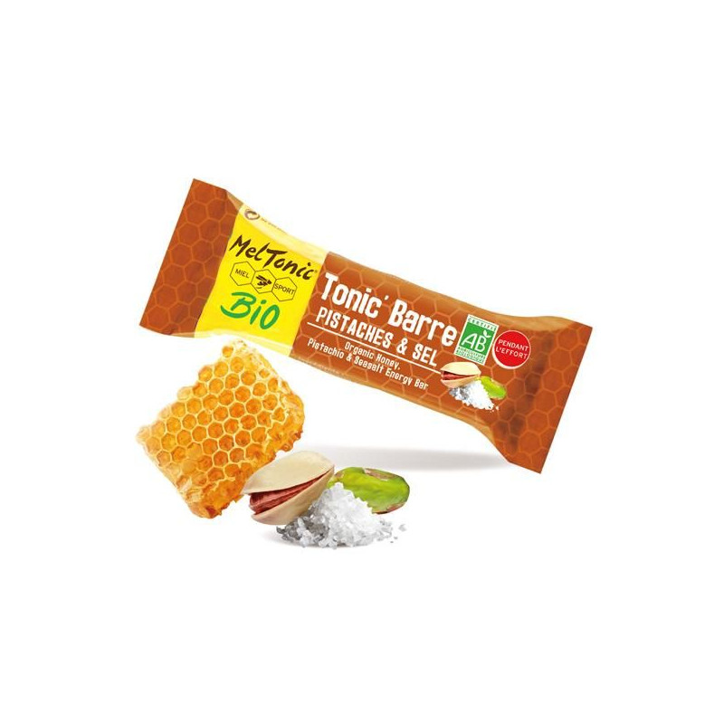 MELTONIC BARRES Energetiques Salees Bio Pistaches Fleur de Sel de Guerande
