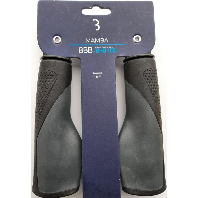 BBB Poignées VTT Mamba 130mm Gris Noir