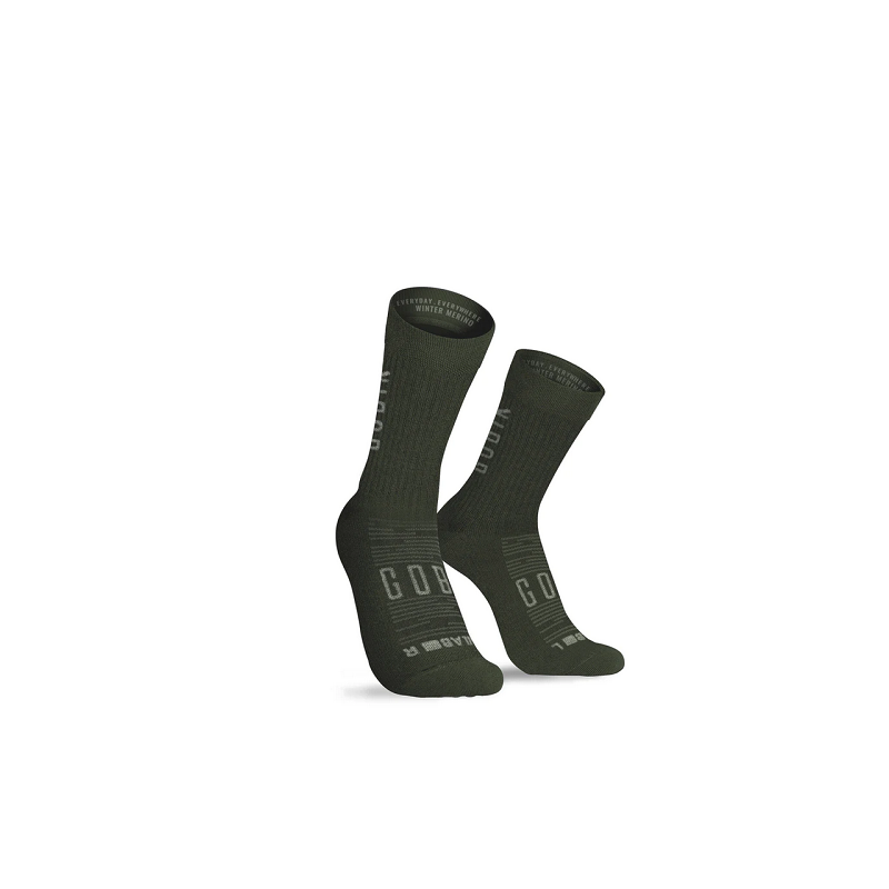 GOBIK Chaussettes Hiver Merino Army Unisex