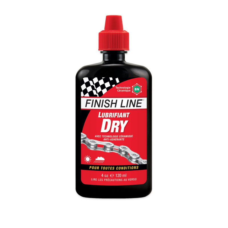 FINISH LINE Lubrifiant Chaine Vélo 120ml Teflon Sec