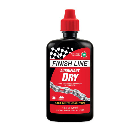 FINISH LINE Lubrifiant Chaine Vélo 120ml Teflon Sec