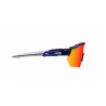 AZR Lunettes RACE RX Crystal Bleu - Blanc / Rouge Iridium