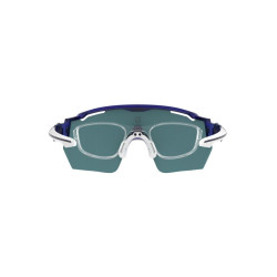AZR Lunettes RACE RX Crystal Bleu - Blanc / Rouge Iridium