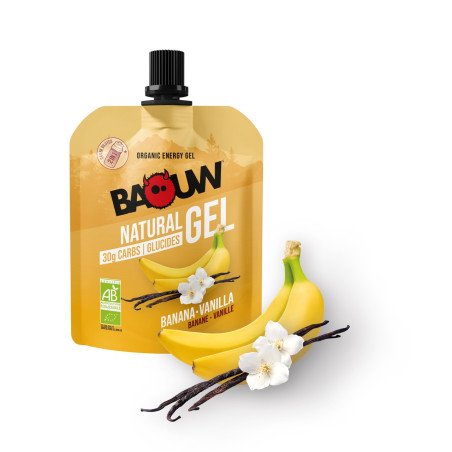 BAOUW Gel Énergétique Naturel Bio Banane - Vanille