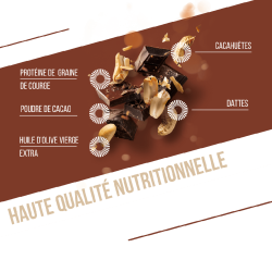 copy of Barre Énergétique bio EXTRA Chocolat - Noisette pointe de sel 50g