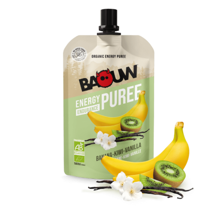 BAOUW Purée Energétique Bio Banane - Kiwi - Vanille 90g