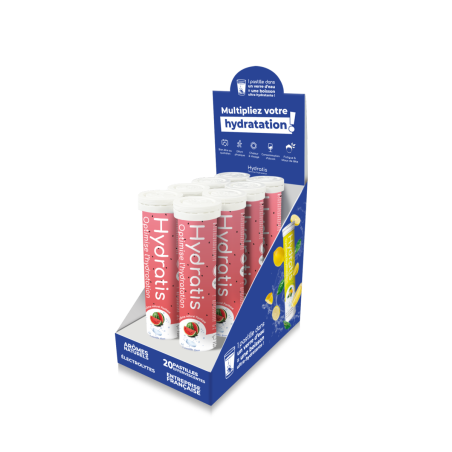 HYDRATIS Boite de 20 Pastilles Electrolytes Gout Pastèque