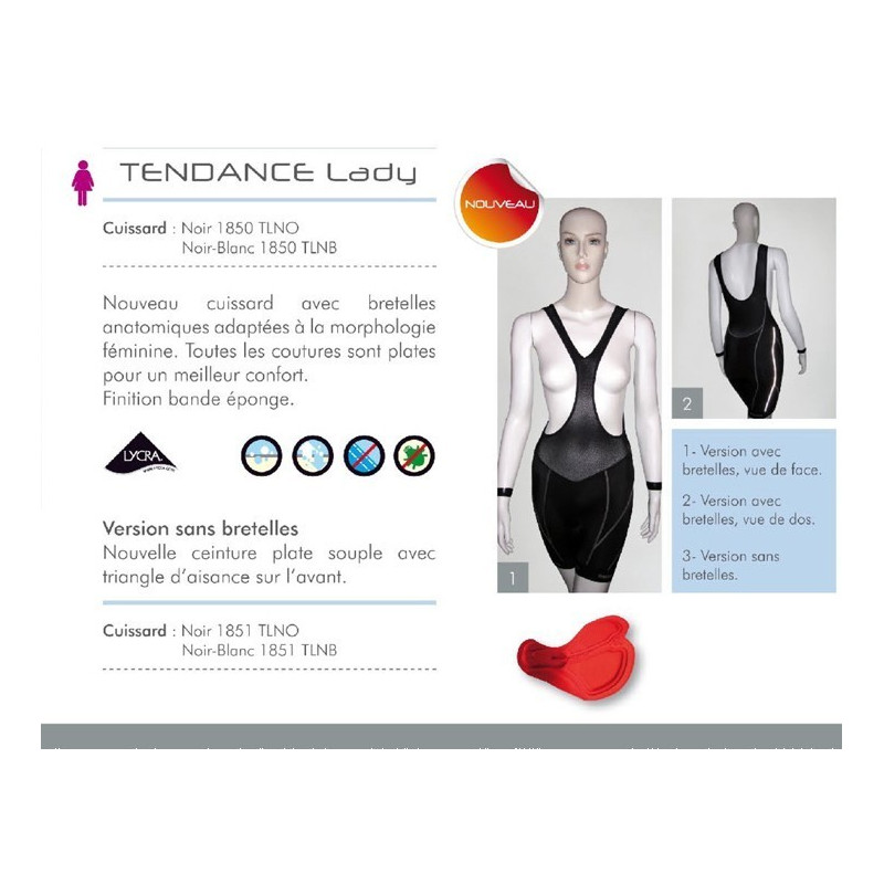 Bib shorts Neely Lady trend with shoulder straps