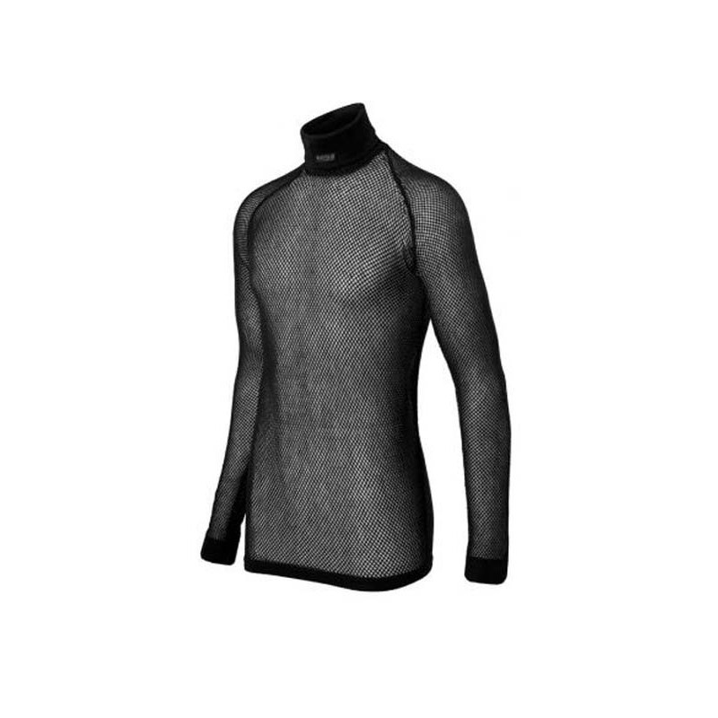 BRYNJE Sous-Maillot Manches Longues Col Montant Thermo Noir