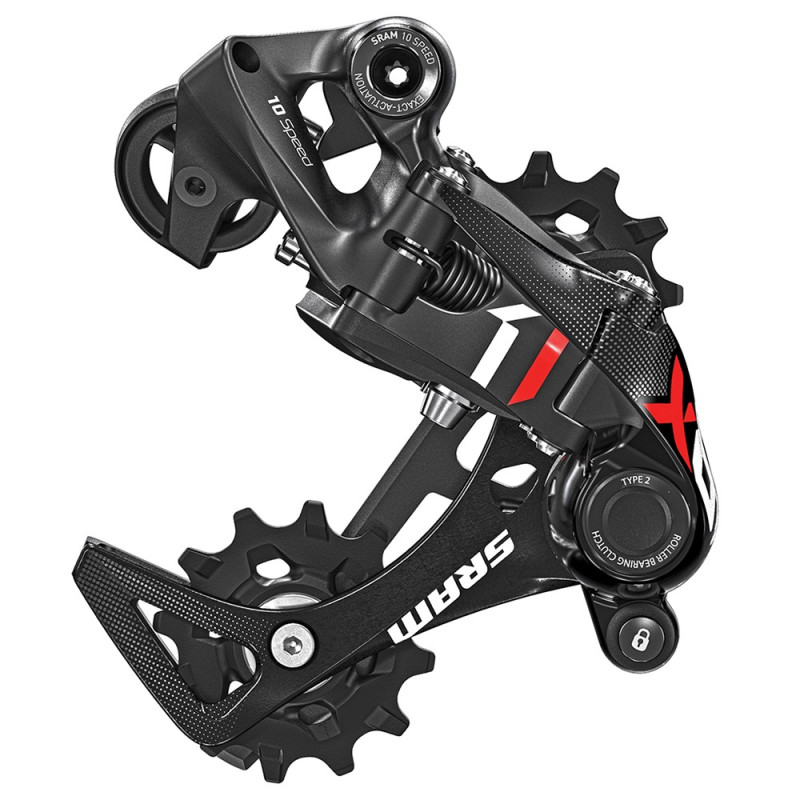 SRAM Derailleur X01 DH 10v chape moyenne rouge